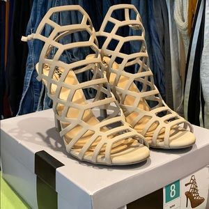 Mossimo Strappy Taupe Heel